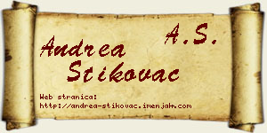 Andrea Štikovac vizit kartica